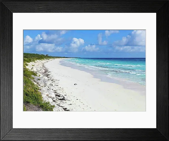 Framed Print : Highbourne Cay Beach, Exuma Cays, Bahamas, Central America