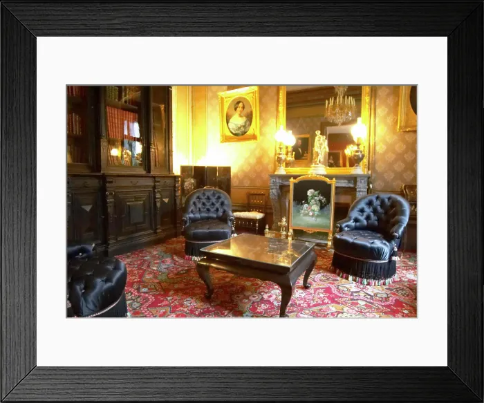 Framed Print : One of the living rooms salons upstairs in the mansion where the Deutz family used to live at Champagne Deutz in Ay Framed Print : One of the living rooms salons upstairs in the mansion where the Deutz family used to live at Champagne Deutz in Ay