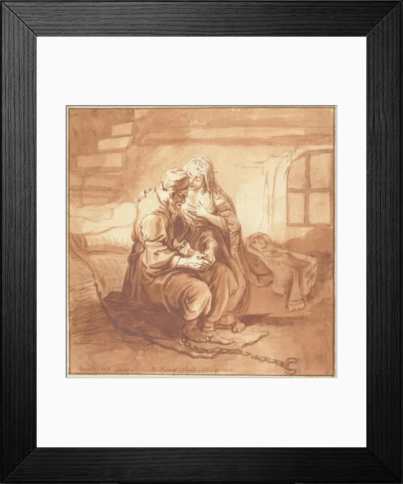 Framed Print : The Roman Child's Love, Bernard Picart