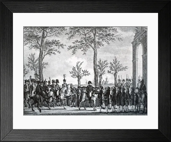 Framed Print : Entry of Napoleon in Amsterdam. In the autumn of 1811 Framed Print : Entry of Napoleon in Amsterdam. In the autumn of 1811