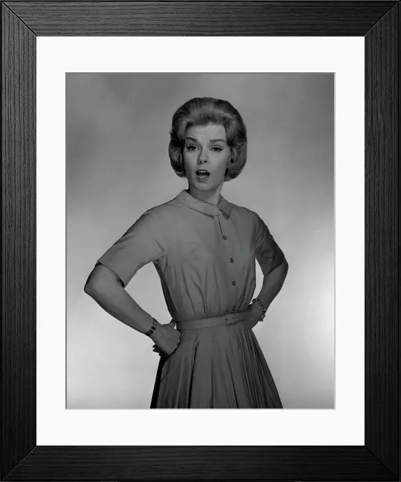 Framed Print : Studio portrait of mid adult woman Framed Print : Studio portrait of mid adult woman