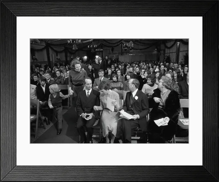 Framed Print : Anefo photo collection. Christmas celebration Royal family with staff Soestdijk Framed Print : Anefo photo collection. Christmas celebration Royal family with staff Soestdijk
