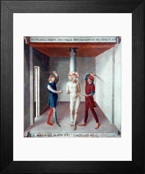 Framed Print : Christ is Beaten, The Flagelation