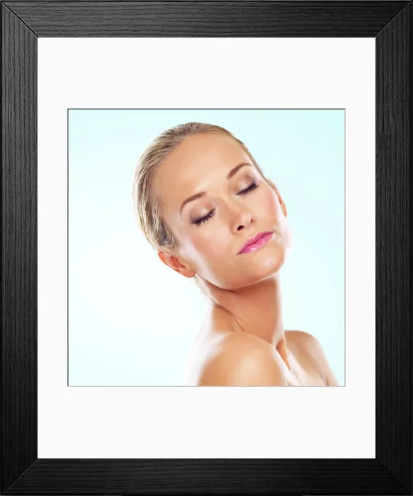 Framed Print : Dermatology, beauty and woman for skincare Framed Print : Dermatology, beauty and woman for skincare