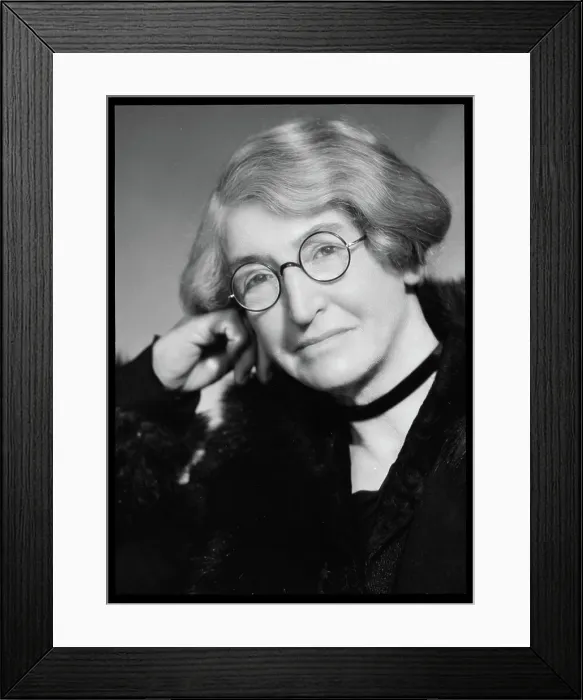 Framed Print : Woman; inscribed Mrs Wilson gelatin silver negatives, black-and-white negatives, studio portraits