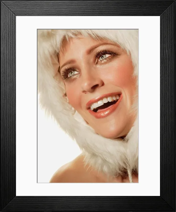Framed Print : Woman With Fur Hood