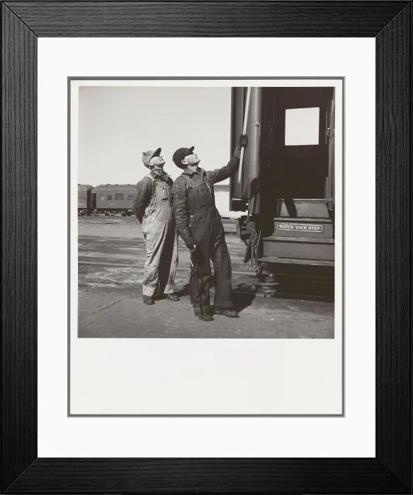 Framed Print : Yardmen. Grand Island, Nebraska Framed Print : Yardmen. Grand Island, Nebraska