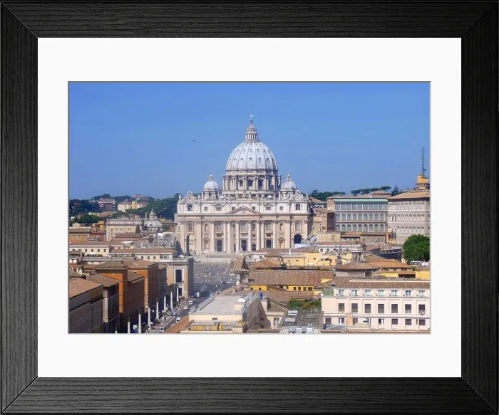 Framed Print : The dome of St. Peter's Basilica in the Vatican City Framed Print : The dome of St. Peter's Basilica in the Vatican City
