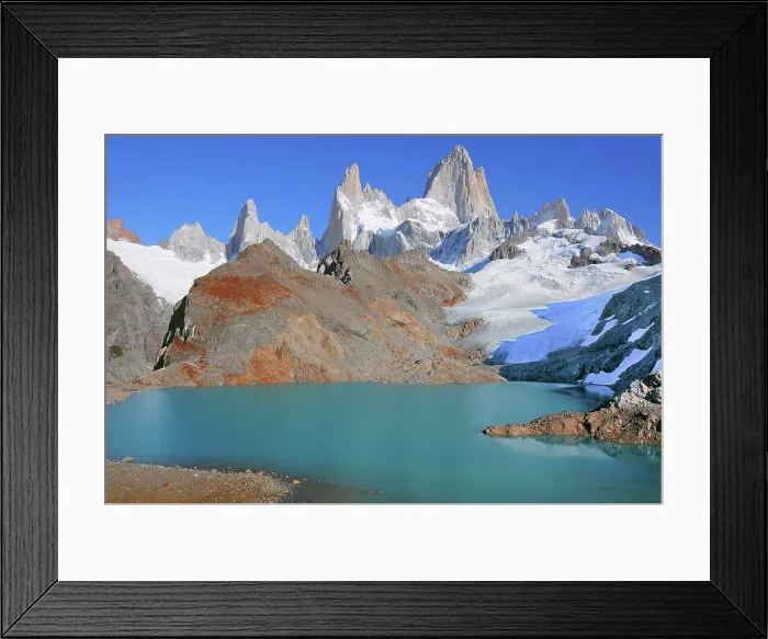 Framed Print : Amazing sunrise view of Fitz Roy mountain Framed Print : Amazing sunrise view of Fitz Roy mountain