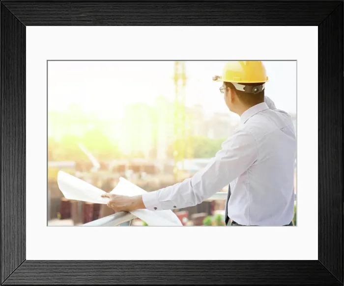 Framed Print : Asian Indian male site contractor engineer working Asian Indian male site contractor engineer with hard hat holding Framed Print : Asian Indian male site contractor engineer working Asian Indian male site contractor engineer with hard hat holding