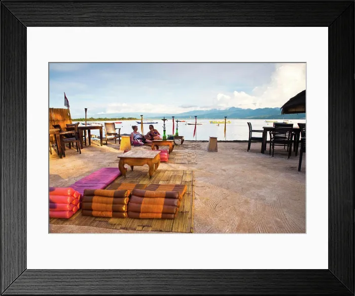 Framed Print : Gili Islands, Indonesia. Gili Trawangan is the largest of the Gili islands chain Framed Print : Gili Islands, Indonesia. Gili Trawangan is the largest of the Gili islands chain