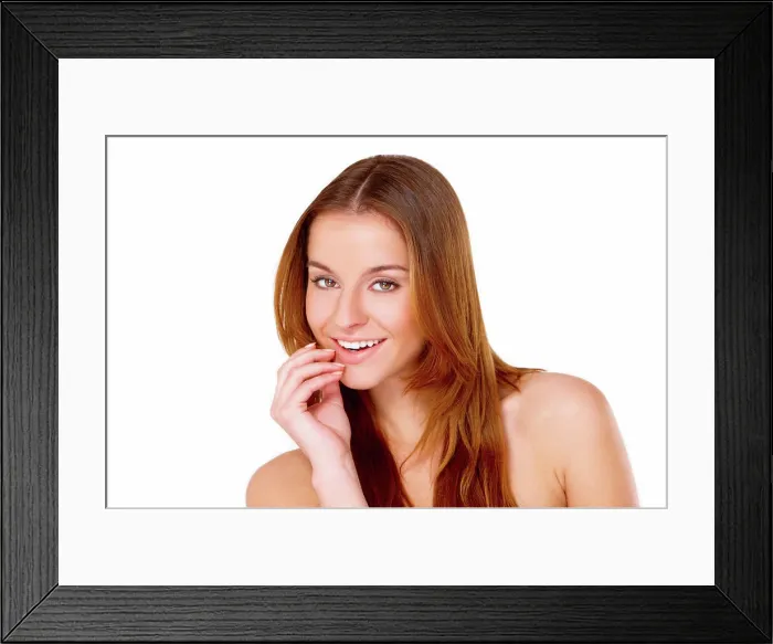 Framed Print : Beautiful young woman on white Portrait of beautiful young woman isolated on white Framed Print : Beautiful young woman on white Portrait of beautiful young woman isolated on white