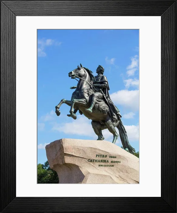 Framed Print : The Bronze Horseman Monument; Saint Petersburg, Russia Framed Print : The Bronze Horseman Monument; Saint Petersburg, Russia