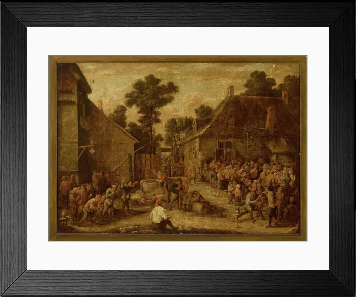 Framed Print : Merry-making in the countryside. Teniers, David, II (1610-1690), painter Framed Print : Merry-making in the countryside. Teniers, David, II (1610-1690), painter