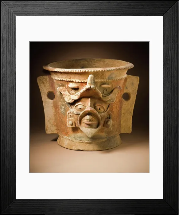 Framed Print : Censer. Guatemala Highlands, Maya (Quiché), 700-900 CE. Ceramics. Ceramic Framed Print : Censer. Guatemala Highlands, Maya (Quiché), 700-900 CE. Ceramics. Ceramic