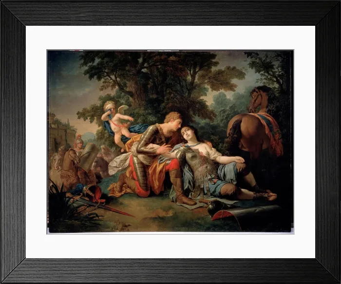Framed Print : Tancred and Clorinda by Lagrenee Framed Print : Tancred and Clorinda by Lagrenee