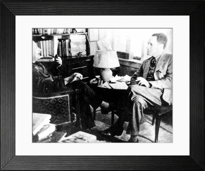 Framed Print : Albert einstein and leopold infeld, princeton Framed Print : Albert einstein and leopold infeld, princeton