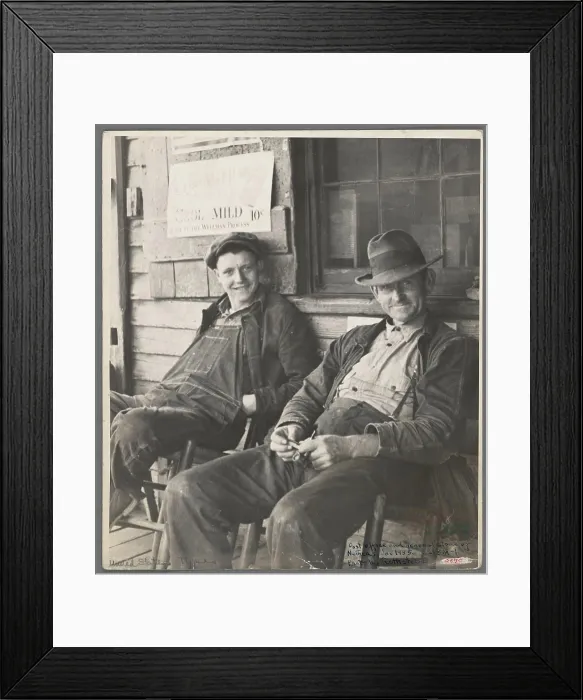 Framed Print : Citizens of Nethers in front of post office