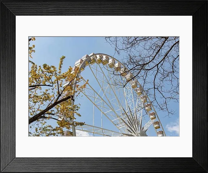 Framed Print : A picture of the Ferris Wheel of Budapest
