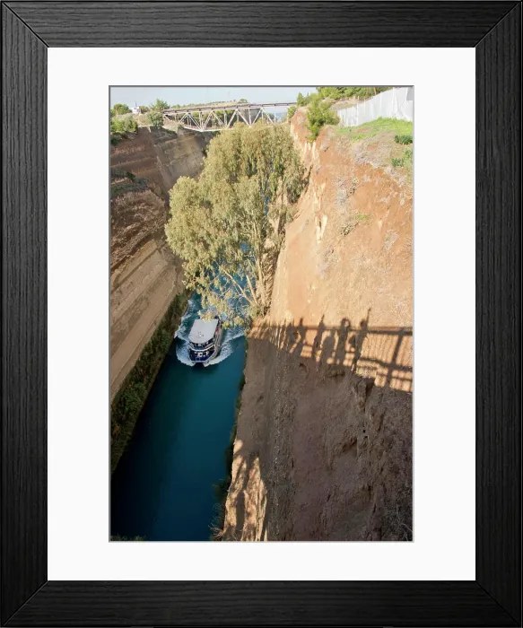Framed Print : Greece, Corinth, Corinth Canal Framed Print : Greece, Corinth, Corinth Canal