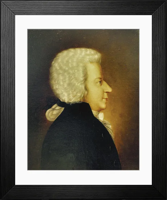 Framed Print : Mozart 1893 Maria Schöffmann (active 1891 German) Oil on canvas Framed Print : Mozart 1893 Maria Schöffmann (active 1891 German) Oil on canvas