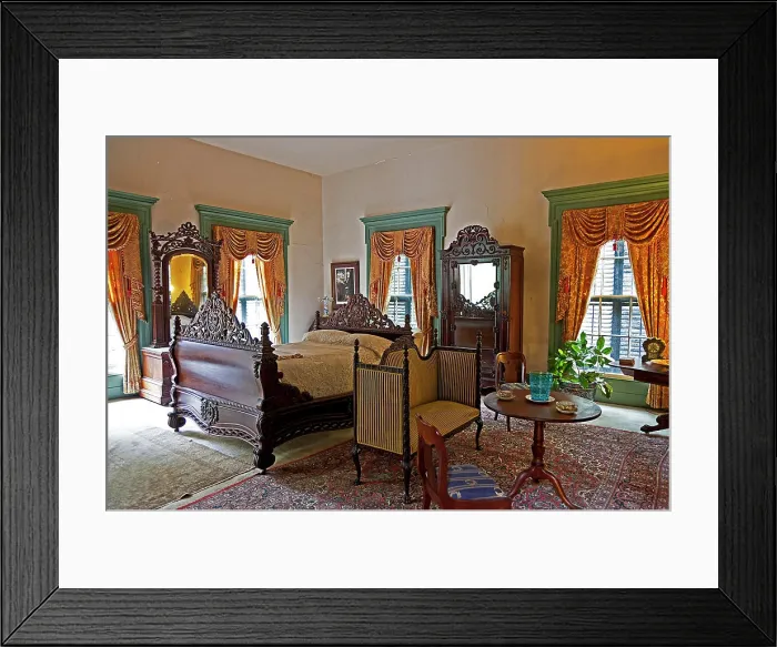 Framed Print : Interior of the Waverley Plantation Mansion in Columbus, Mississippi, USA