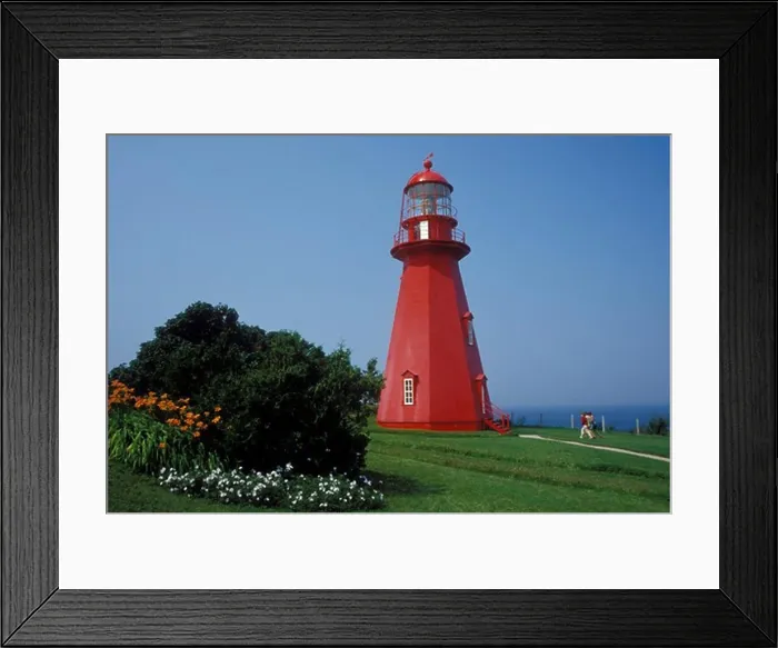 Framed Print : lighthouse, Gaspe Peninsula, Quebec