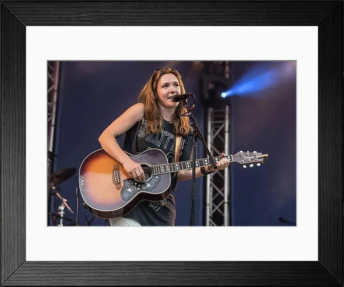 Framed Print : The German rock band Joon Wolfsberg Band live at the 26th Blue Balls Festival in Lucerne