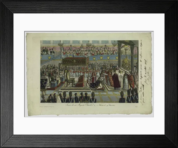 Framed Print : Coronation of Charles X Framed Print : Coronation of Charles X