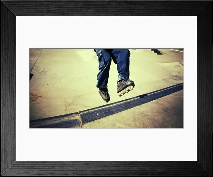 Framed Print : A skater's jump
