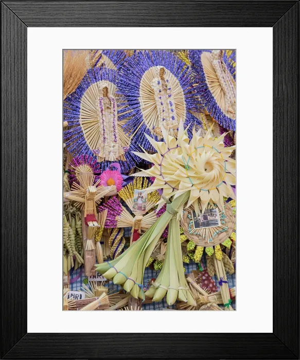 Framed Print : Mexico, San Miguel de Allende. Decorations for Palm Sunday Framed Print : Mexico, San Miguel de Allende. Decorations for Palm Sunday