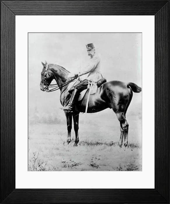 Framed Print : Emperor Franz Josef, on horse back Framed Print : Emperor Franz Josef, on horse back