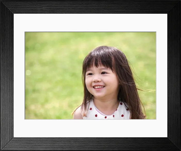 Framed Print : A girl playing outside