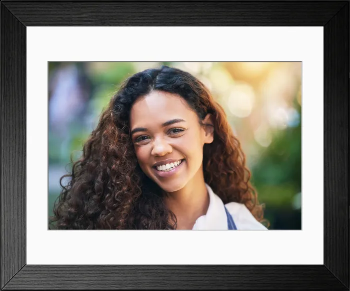 Framed Print : Girl, florist and happy with portrait outdoor for startup Framed Print : Girl, florist and happy with portrait outdoor for startup