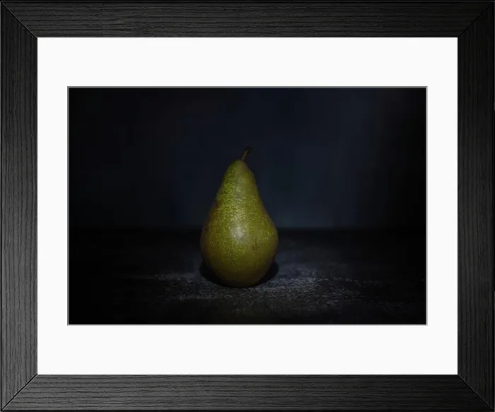 Framed Print : Delicious, tasty pear on a rustic background Framed Print : Delicious, tasty pear on a rustic background