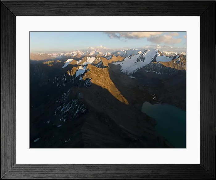 Framed Print : Evening mood, mountain panorama Framed Print : Evening mood, mountain panorama