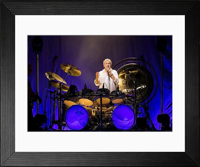 Framed Print : Nick Mason (drummer of Pink Floyd) live on Nick Mason's Saucerful of Secrets