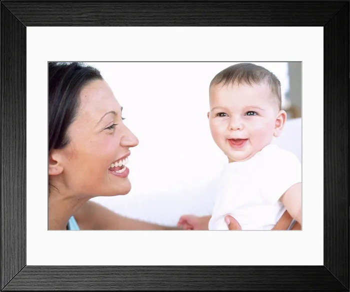 Framed Print : Happy mother and baby girl Framed Print : Happy mother and baby girl
