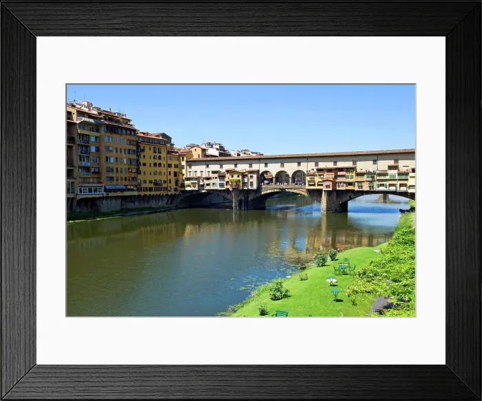 Framed Print : Ponte Vecchio (1345), Firenze, UNESCO WORLD Heritage Site, Tuscany, Italy