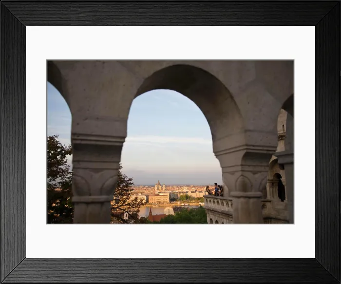 Framed Print : HUNGARY, Budapest. View from Fisherman's Bastion, Castle Hill Framed Print : HUNGARY, Budapest. View from Fisherman's Bastion, Castle Hill