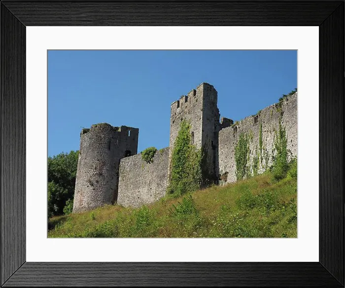 Framed Print : Chepstow Castle ruins in Chepstow, UK