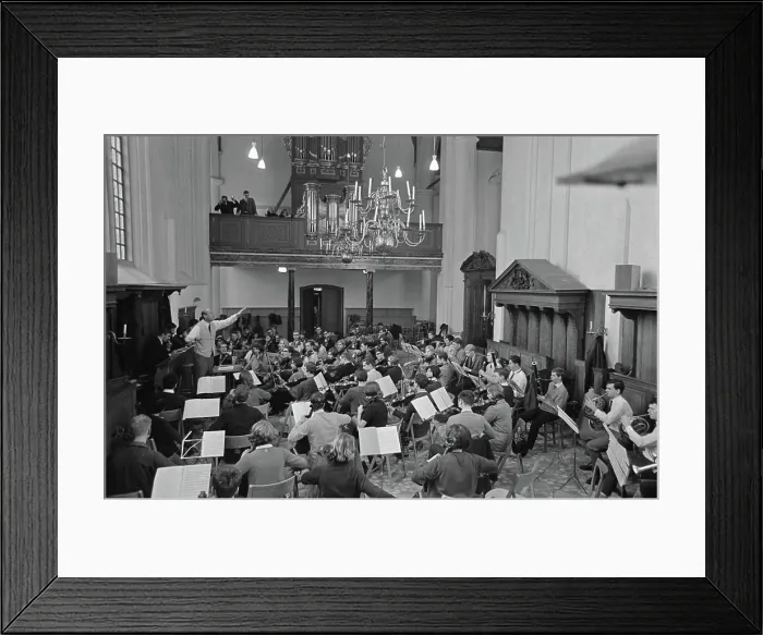 Framed Print : Anefo photo collection. Dutch Student Orchestra in Ruinekerk in Bergen. January 3, 1967. Bergen Framed Print : Anefo photo collection. Dutch Student Orchestra in Ruinekerk in Bergen. January 3, 1967. Bergen