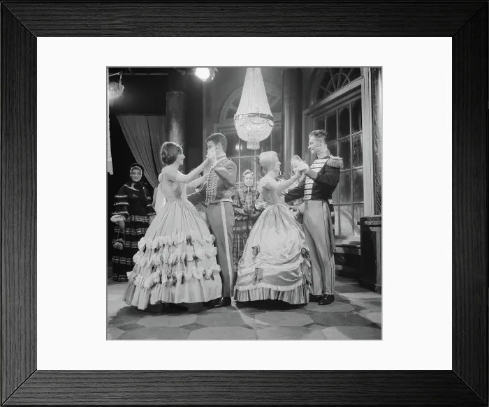 Framed Print : Anefo photo collection. KRO TV 'Dream dream' direction Frits Brickisher, Figuration Ensemble. October 9, 1964 Framed Print : Anefo photo collection. KRO TV 'Dream dream' direction Frits Brickisher, Figuration Ensemble. October 9, 1964