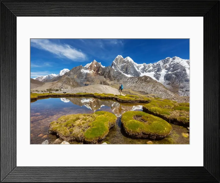 Framed Print : Cordillera Beautiful mountains landscapes in Cordillera Huayhuash Framed Print : Cordillera Beautiful mountains landscapes in Cordillera Huayhuash