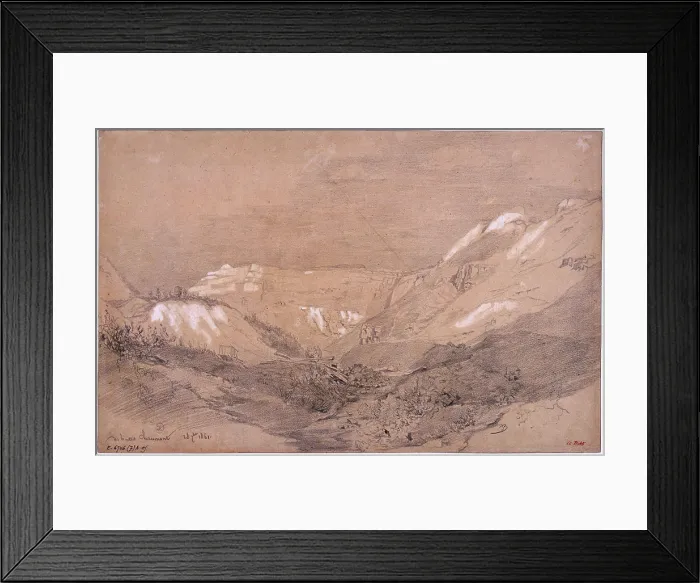 Framed Print : Buttes-Chaumont Jules Beldame. Buttes-Chaumont in 1861. Drawing Framed Print : Buttes-Chaumont Jules Beldame. Buttes-Chaumont in 1861. Drawing