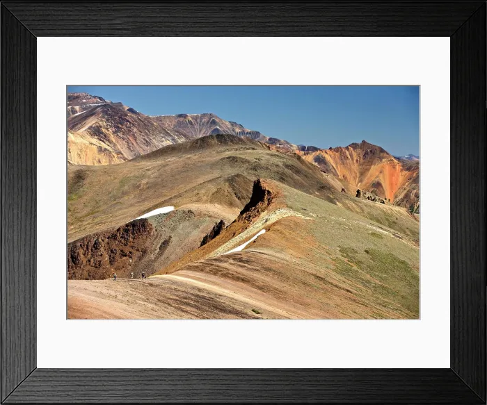 Framed Print : Hiking in the Rainbow Mountains of Tweedsmuir Park in British Columbia Canada Framed Print : Hiking in the Rainbow Mountains of Tweedsmuir Park in British Columbia Canada