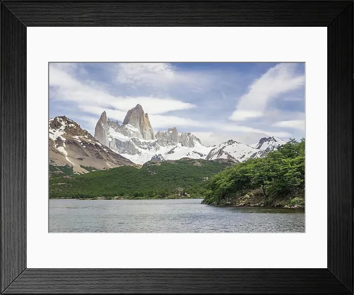 Framed Print : Fitz Roy massif, Los Glaciares National Park, UNESCO World Heritage Site, Santa Cruz, Argentina, South America