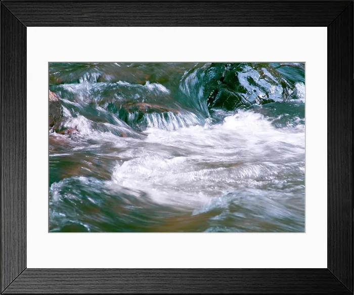 Framed Print : Creative curve and form flow of river water Framed Print : Creative curve and form flow of river water
