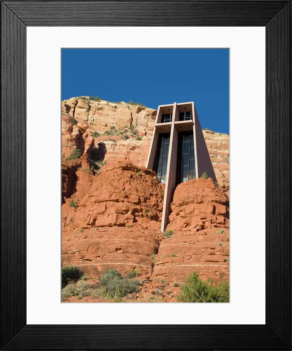 Framed Print : AZ, Arizona, Sedona, Red Rock Country, Chapel of the Holy Cross, designed by Marguerite Brunswig Staude Framed Print : AZ, Arizona, Sedona, Red Rock Country, Chapel of the Holy Cross, designed by Marguerite Brunswig Staude