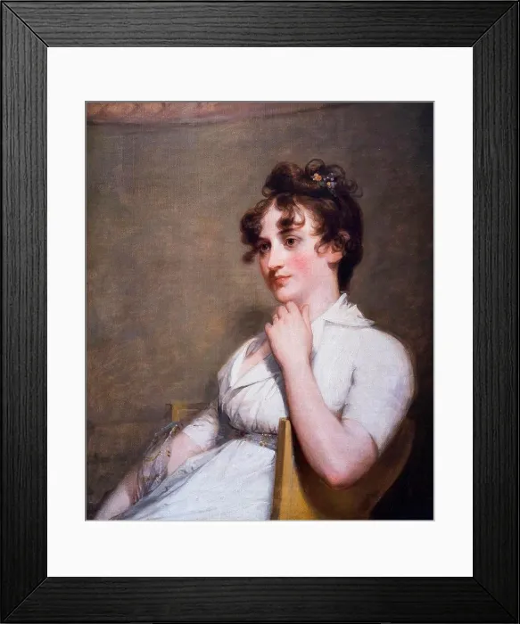 Framed Print : Eleanor Parke Custis Lewis (Mrs. Lawrence Lewis) Oil on canvas; c. 1804 Gilbert Stuart; American; 1755 - 1828